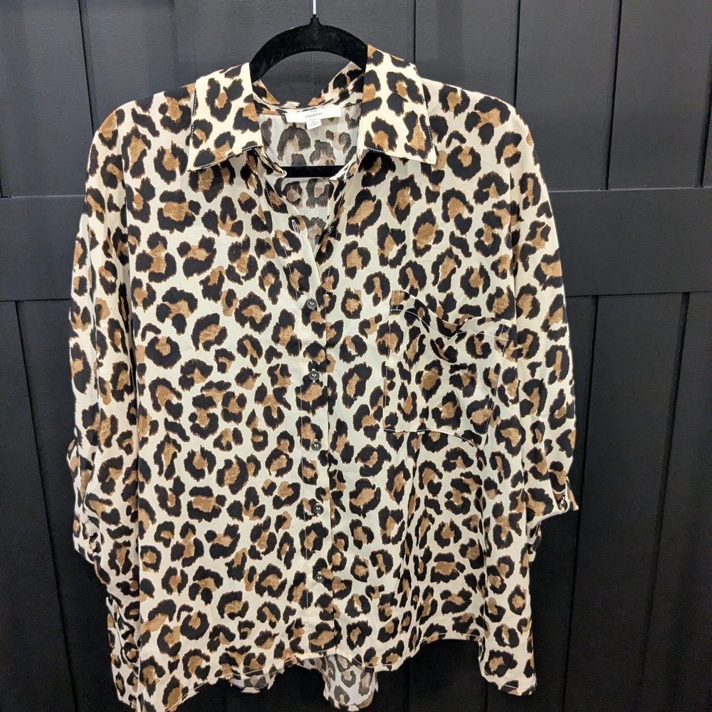 Entro Leopard Print Blouse